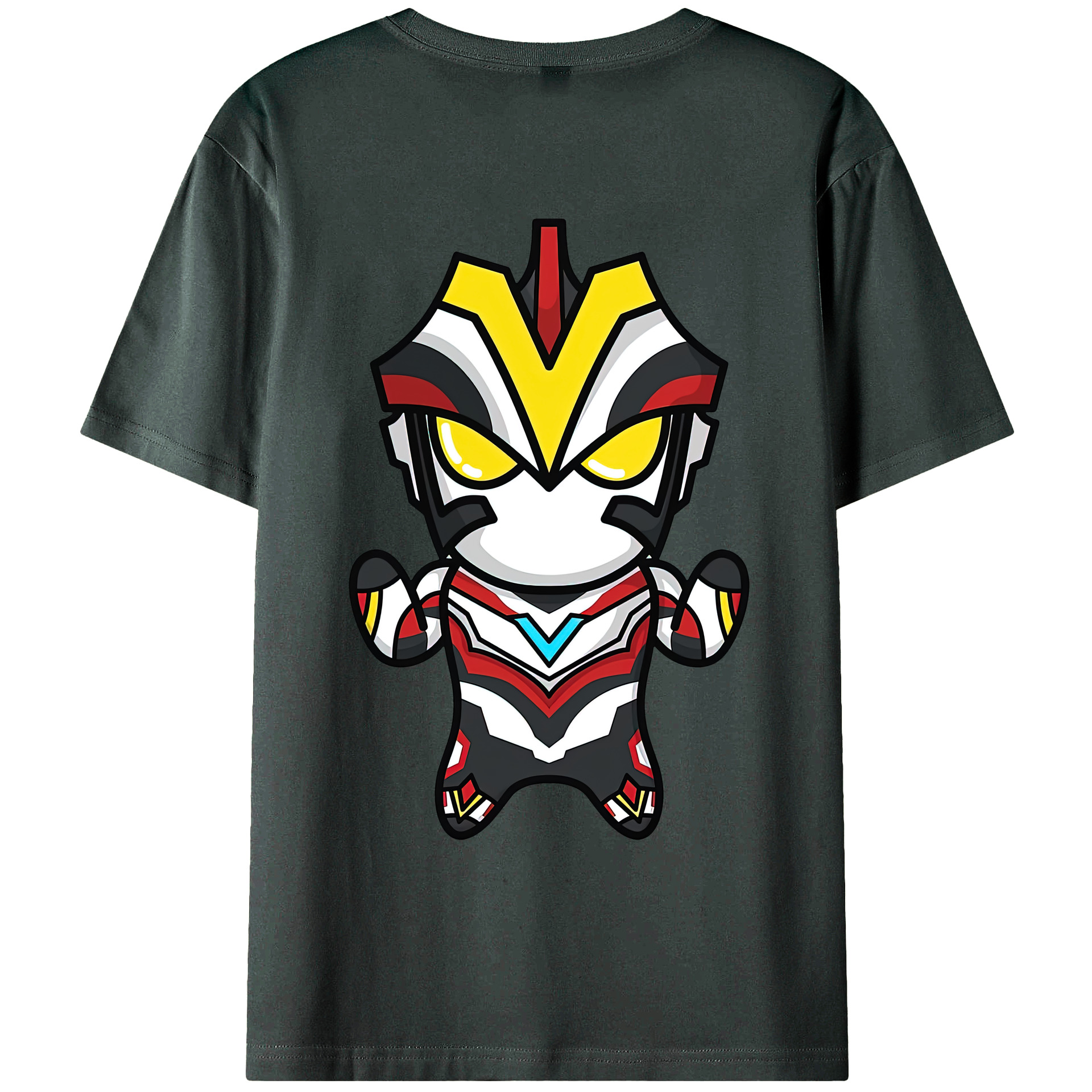 （画像用） ウルトラマン Ultraman 綿100％ メンズ半袖Tシャツ（バックプリント） 通気性